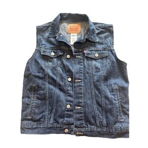 Levi's Denim Jean Trucker Vest Kids 13-15 years Youth XL